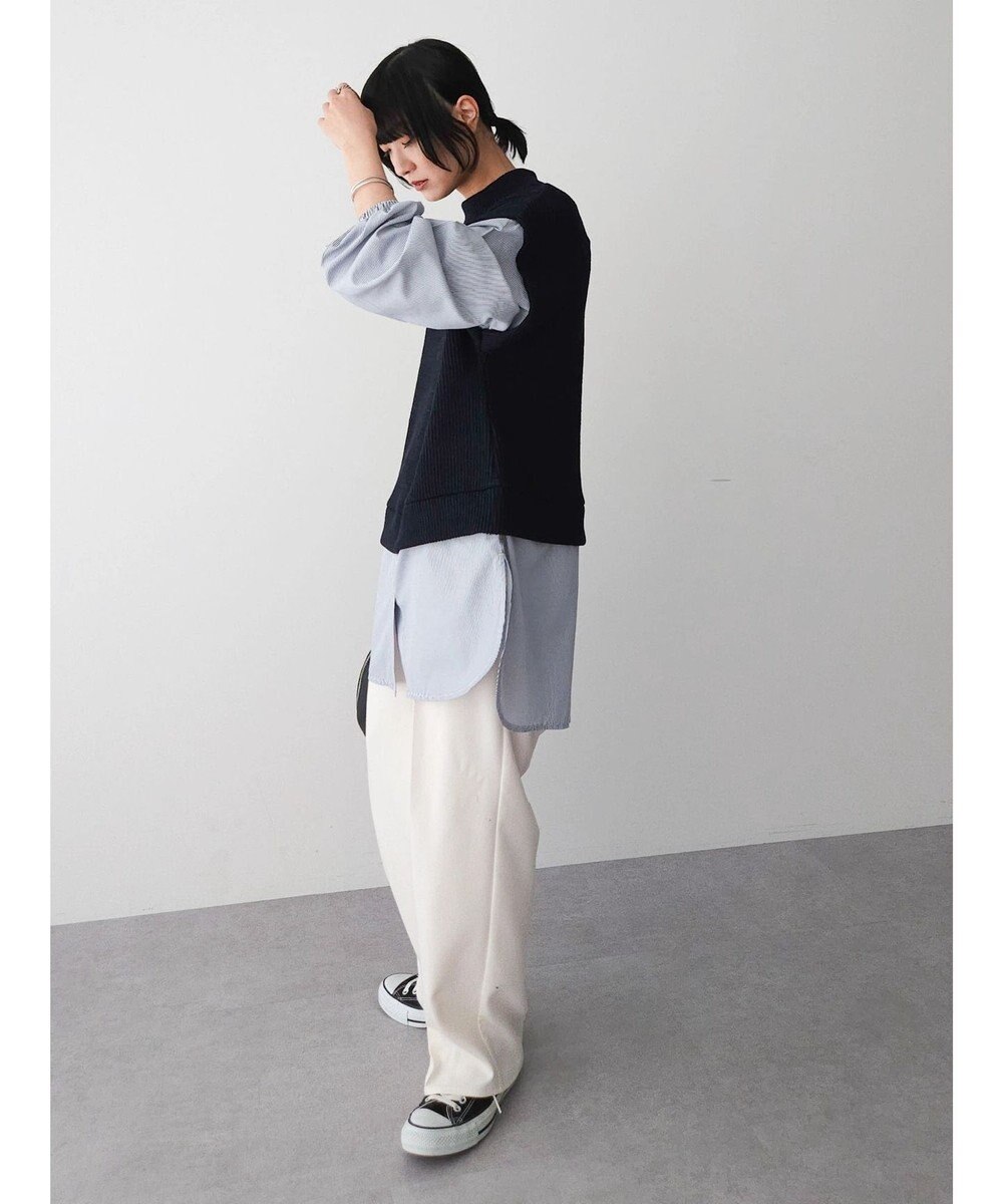 Green Parks ニットソードッキングチュニック 