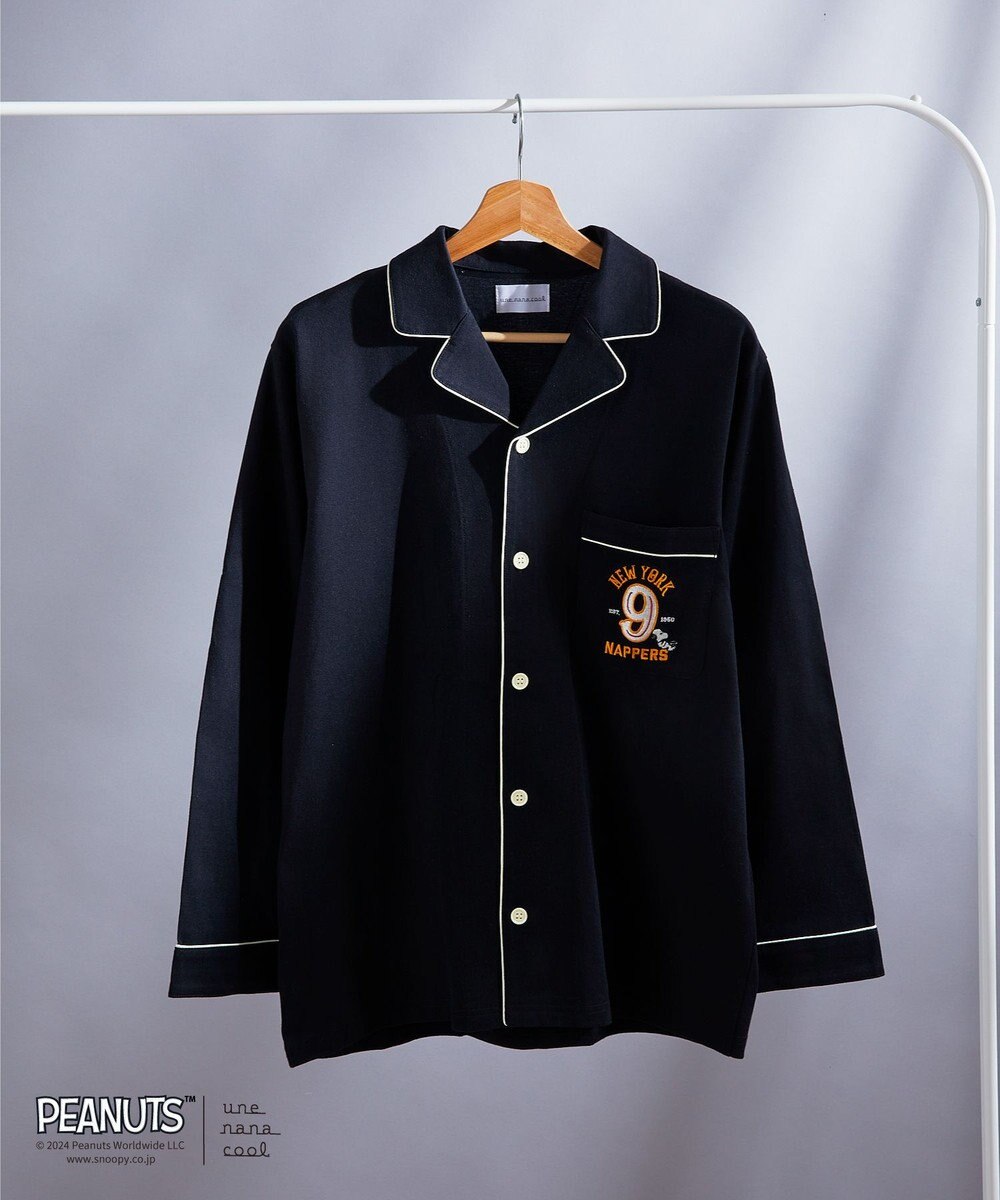 une nana cool MADE WITH PEANUTS 【綿100％】ハイゲージ天竺メンズパジャマ 