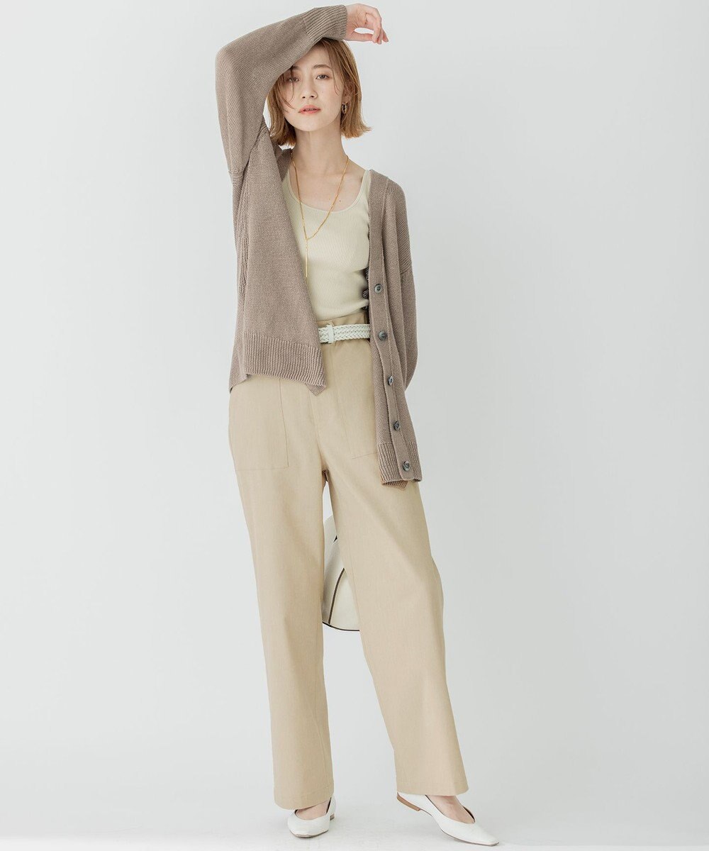 23区 リネンコード カーディガン 