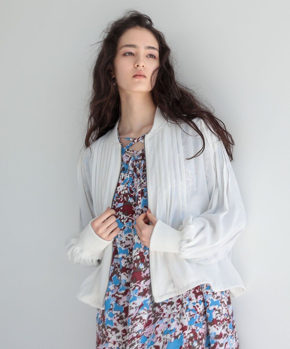 Green Parks ■ＥＳＣＡＲ　セミシアーピンタックブルゾン 