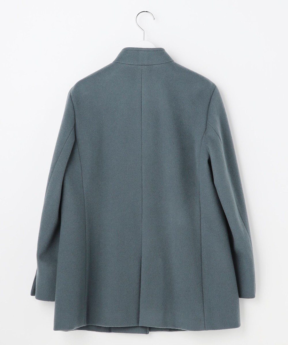 J.PRESS LADIES ショートビーバー ミディ丈 スタンドカラー コート 