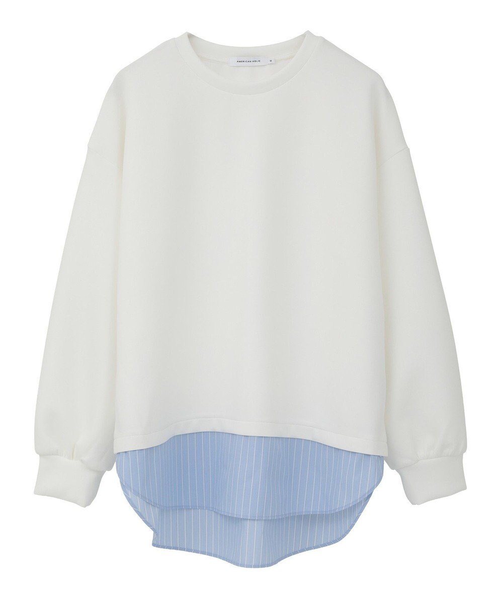 AMERICAN HOLIC シャツテールドッキングプルオーバー 