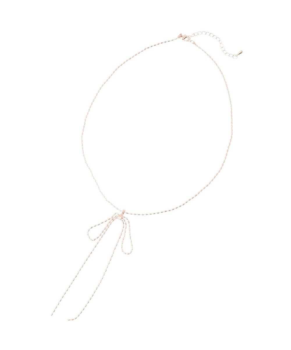 earth music&ecology ロングリボンチェーンネックレス 