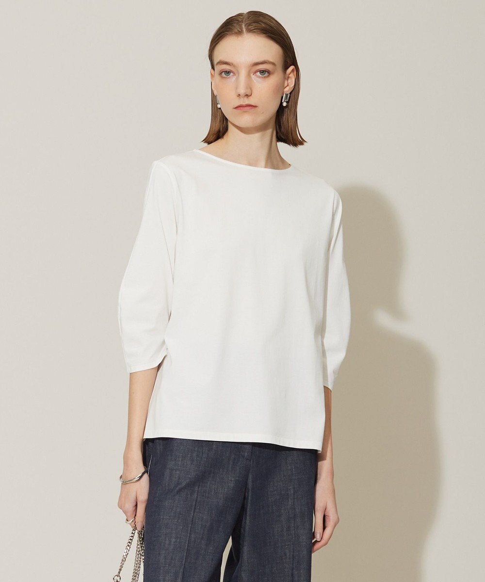 ICB 【接触冷感・UVケア・洗える】 コンフォートプレーティング クレセントスリーブカットソー 