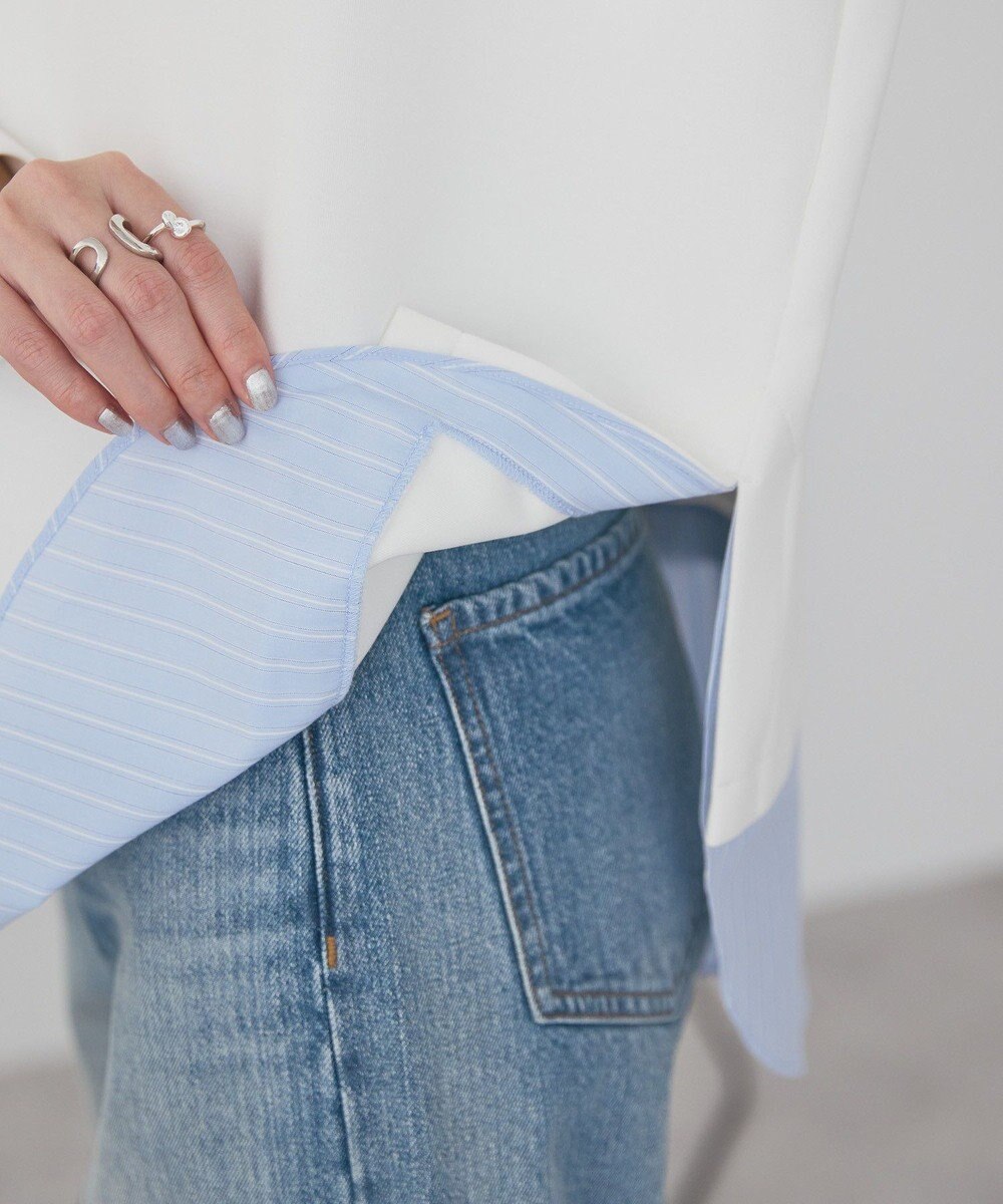 AMERICAN HOLIC シャツテールドッキングプルオーバー 