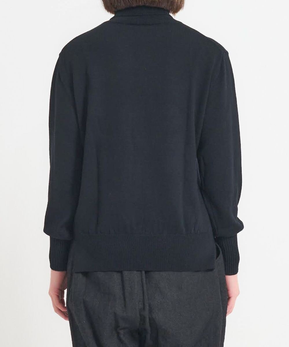 muuc 〈極上メリノウール〉ベーシックタートルネックプルオーバー〈肌に優しいニット〉〈アンサンブル可能〉〈袖の透かし編み〉 