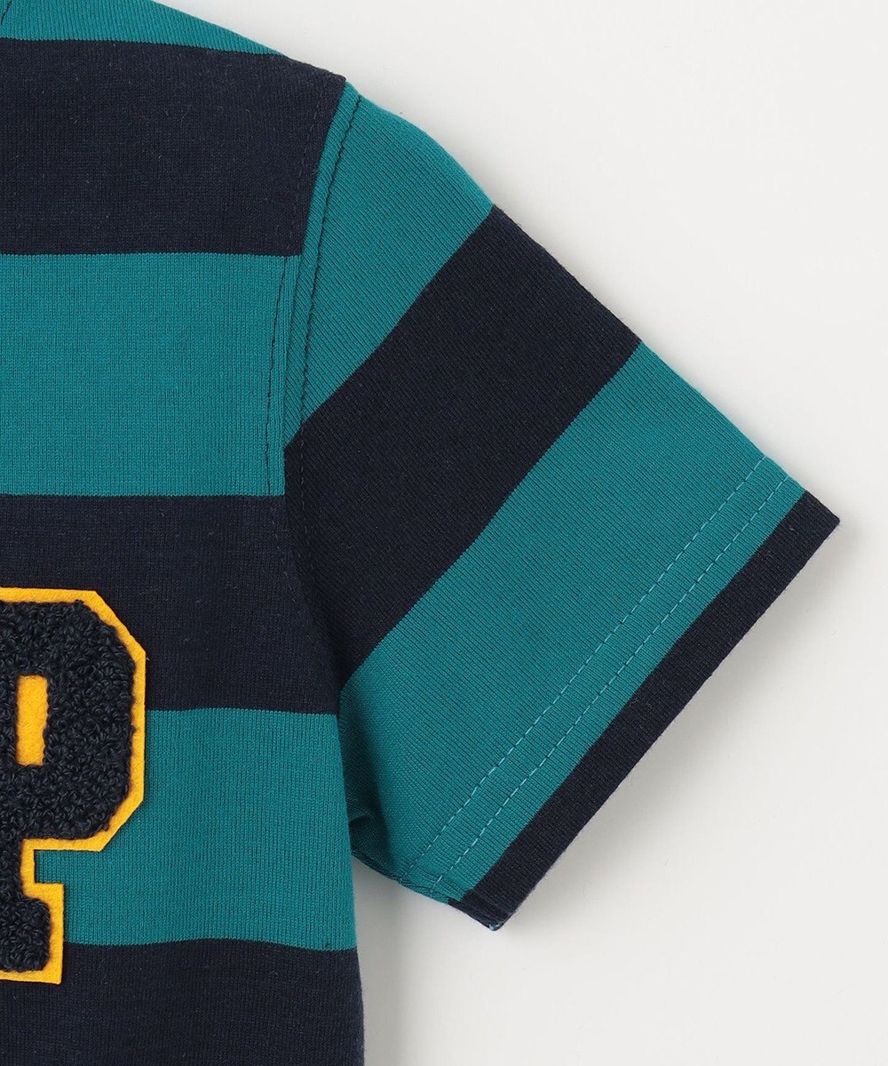 J.PRESS KIDS 【110-130cm】ボーダーJPサガラ刺繍 Ｔシャツ 