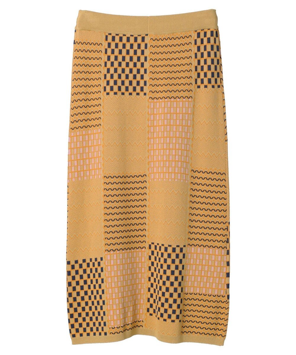 Green Parks ■ＥＳＣＡＲ　ダブルジャカードニットスカート 