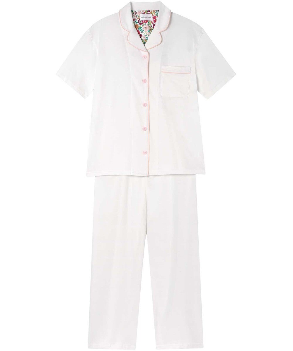 une nana cool 【綿100%】スビン天竺 半袖開襟パジャマ MADE WITH LIBERTY FABRIC 