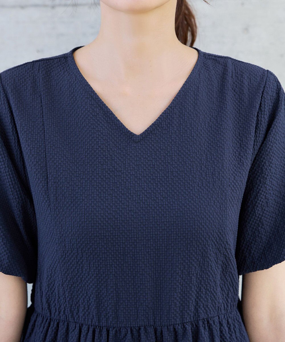 Tiaclasse リップルティアードワンピース 