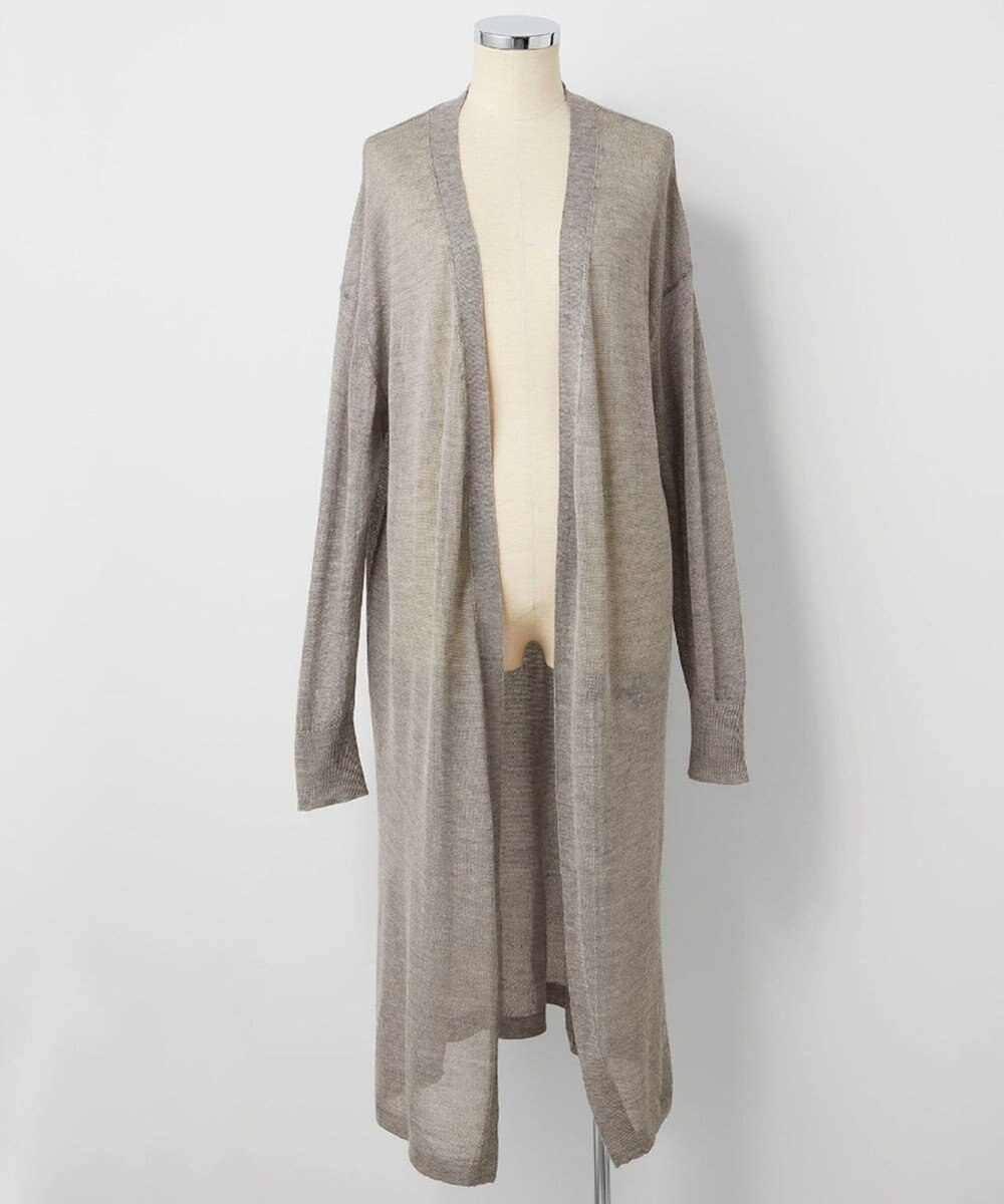 TOQUE 〈大草直子さんアドバイザー〉アルパカシルクニット ロングカーディガン 