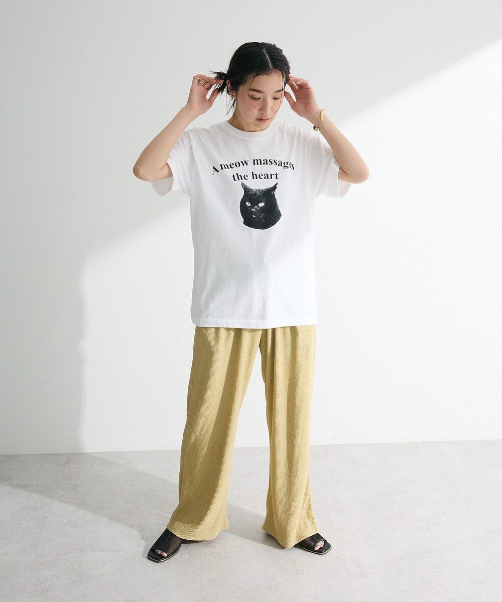 Green Parks ウエーブジャガードイージーパンツ 