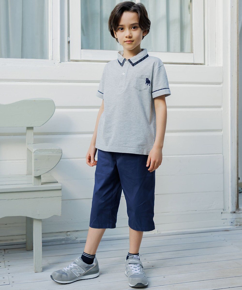 J.PRESS KIDS 【140-170cm】 T/Cライト鹿の子ポロシャツ 