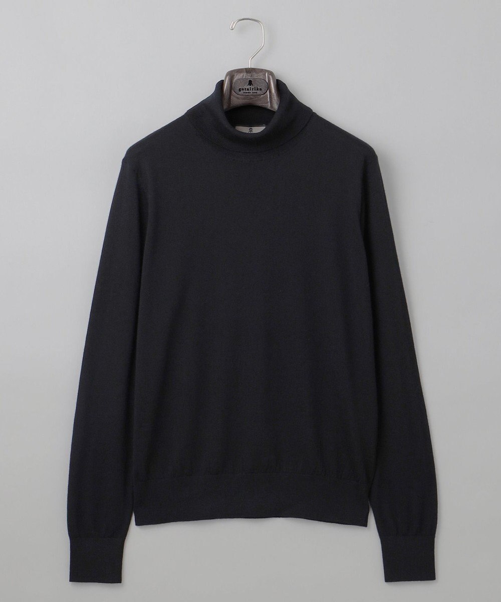 GOTAIRIKU 新色追加【洗える/チクチクしにくい/ピリングしにくい】イタリア糸 ハイゲージ タートルネックニット_WOOL100％ 