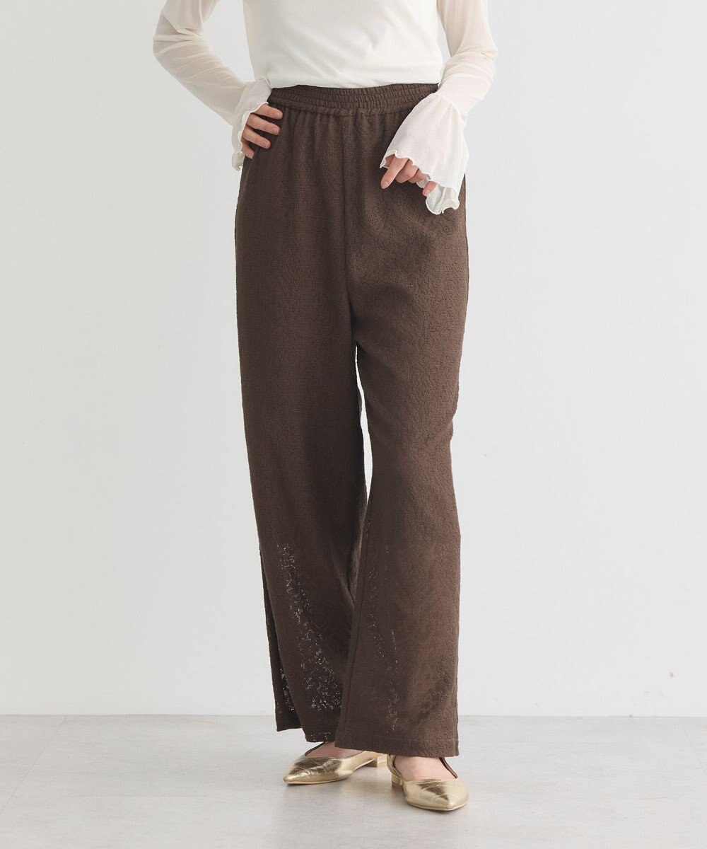 earth music&ecology レースイージーパンツ 