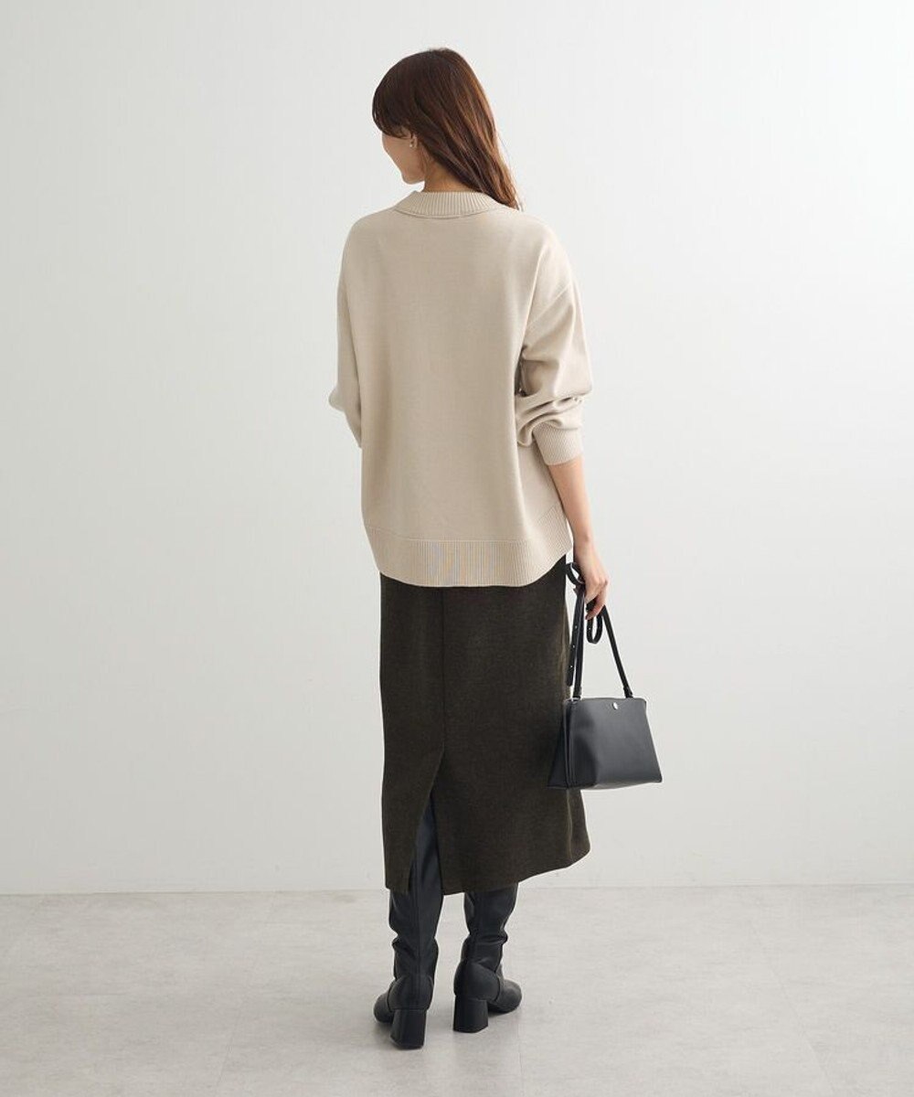 Green Parks もちやわモックネックニットプルオーバー 