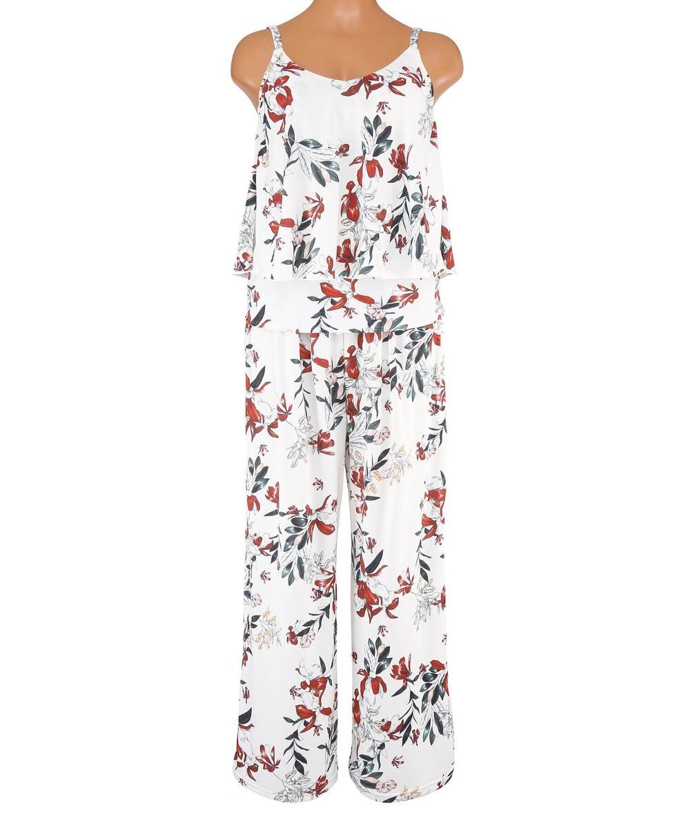 San-ai Resort（三愛水着楽園） 【SALE】ロングパンツセット水着　13L【Coral veil（コーラルヴェール）】 