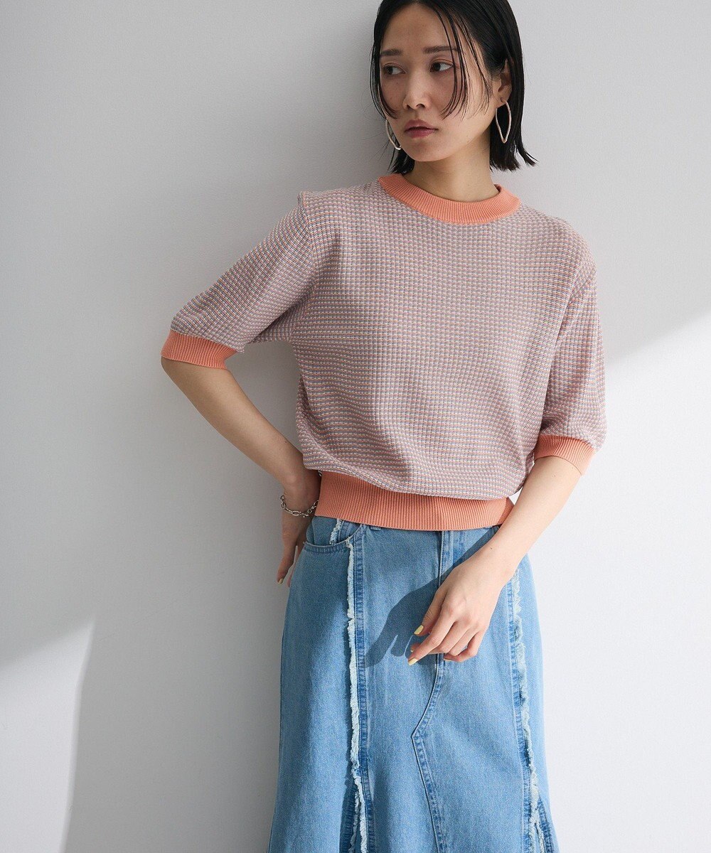 Green Parks ・ｓｗｉｎｇ　ｂｙ　マルチカラージャカードニット 