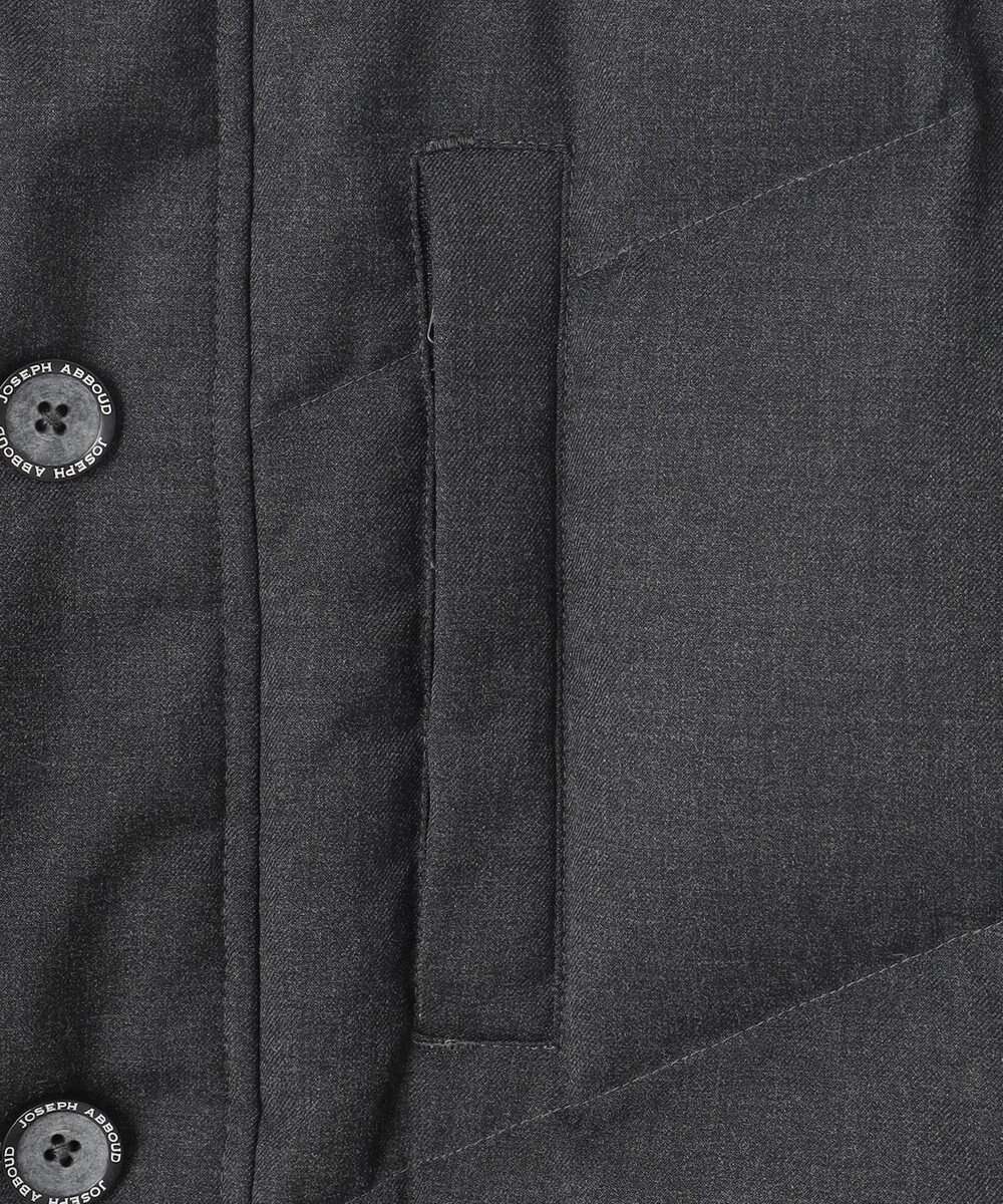 JOSEPH ABBOUD MOUNTAIN 【ECOファー/9ポケット/ホワイトグース/ユニセックス】ウールライクアウトドア ダウンコート 