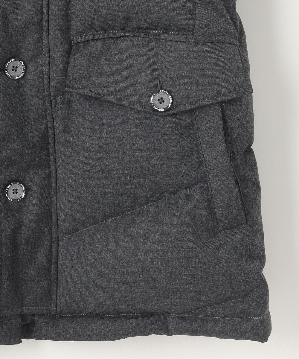 JOSEPH ABBOUD MOUNTAIN 【ECOファー/9ポケット/ホワイトグース/ユニセックス】ウールライクアウトドア ダウンコート 