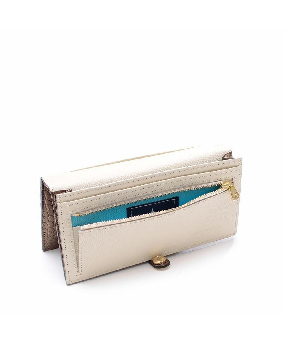 A.D.M.J. 【牛革】クロコ型押し/ロングウォレット 