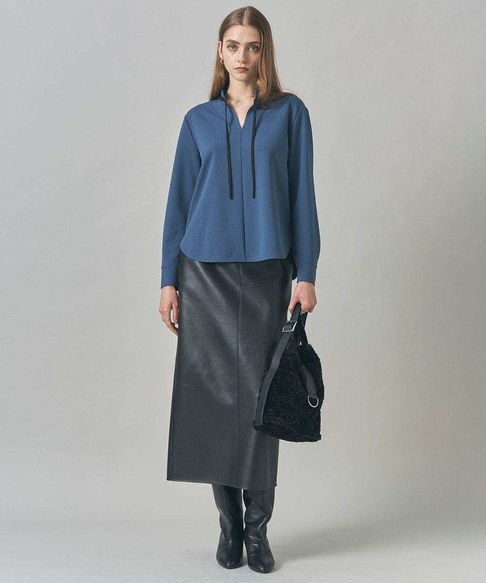 ICB L 【洗える】フェイクレザー ナロースカート 