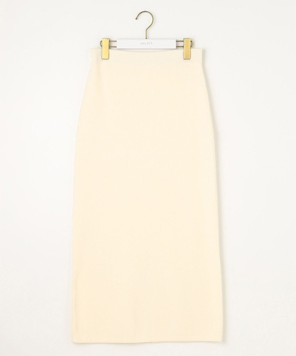 ANY SIS 【洗える・セットアップ可】アンチピリング総針ニット スカート 