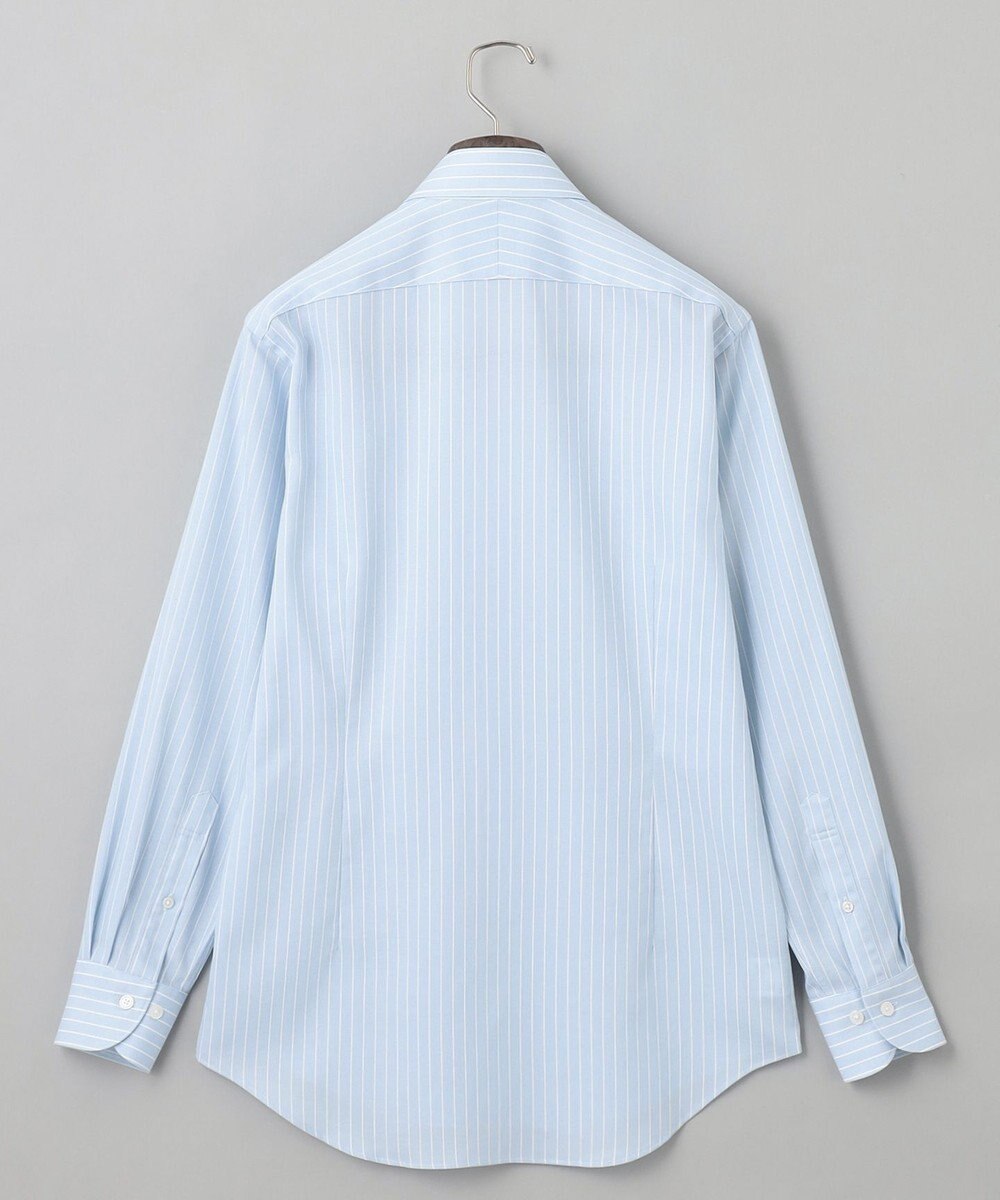 GOTAIRIKU 春夏向け【形態安定】SUMMERPREMIUMPLEATS_スモールワイドカラー 長袖ドレスシャツ（ストライプ/チェック） 