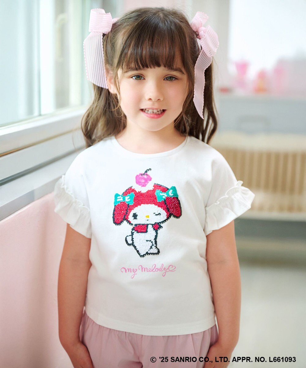 ANY KIDS 【any FAM ×サンリオキャラクターズ】ミラクルスパンコール Tシャツ 