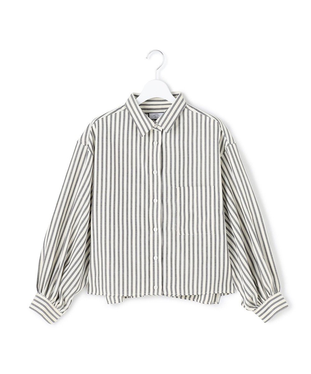 J.PRESS YORK STREET 【WOMEN】ストライプショート ブラウス 