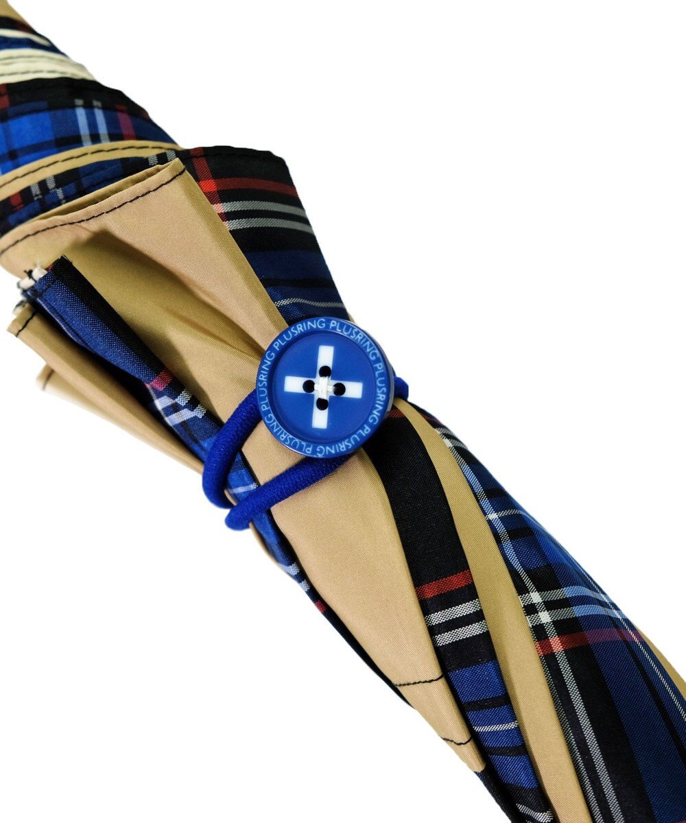 +RING 【限定/日本製】UNISEX  プラスリング 長傘60cm BGE/CHK SR21 