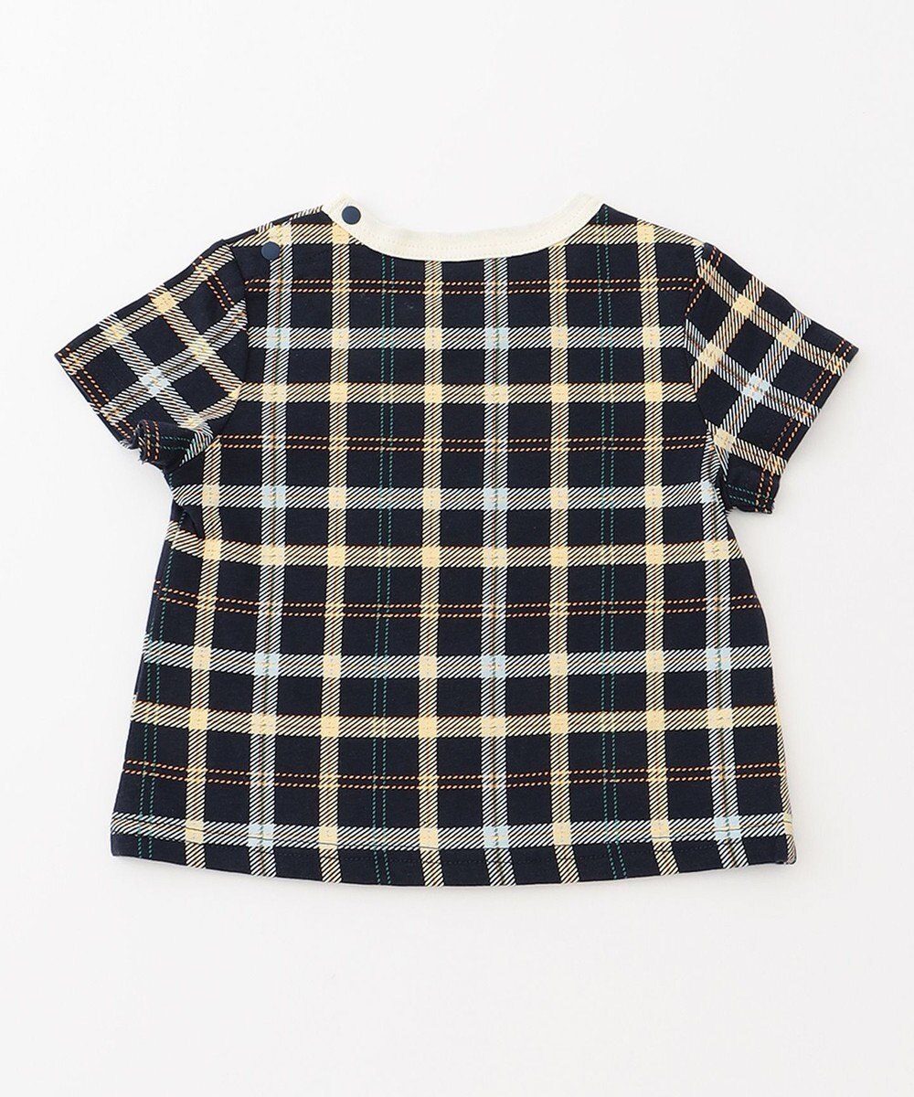 組曲 KIDS 【80-90cm】Check 半袖オーバーオール 