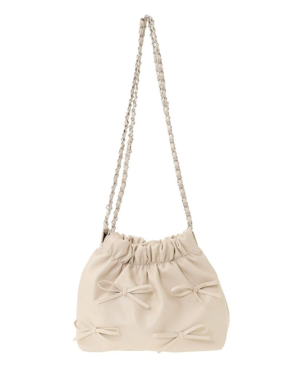 Green Parks ・ＱＵＯＮ　リボンチェーン巾着 