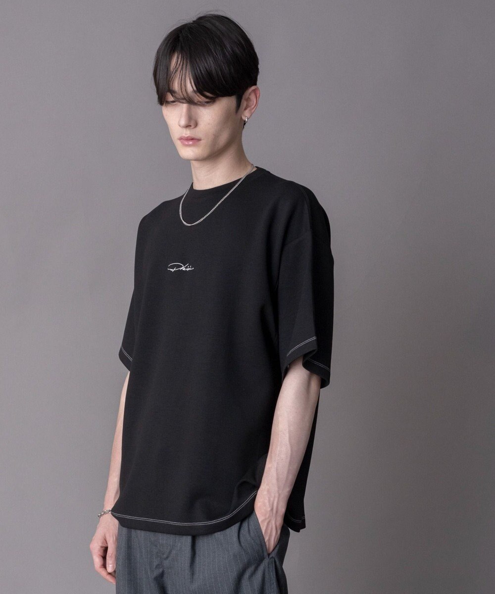 WEGO 【機能T/ユニセックス着用ITEM】カラーステッチワンポイントT（SS） 