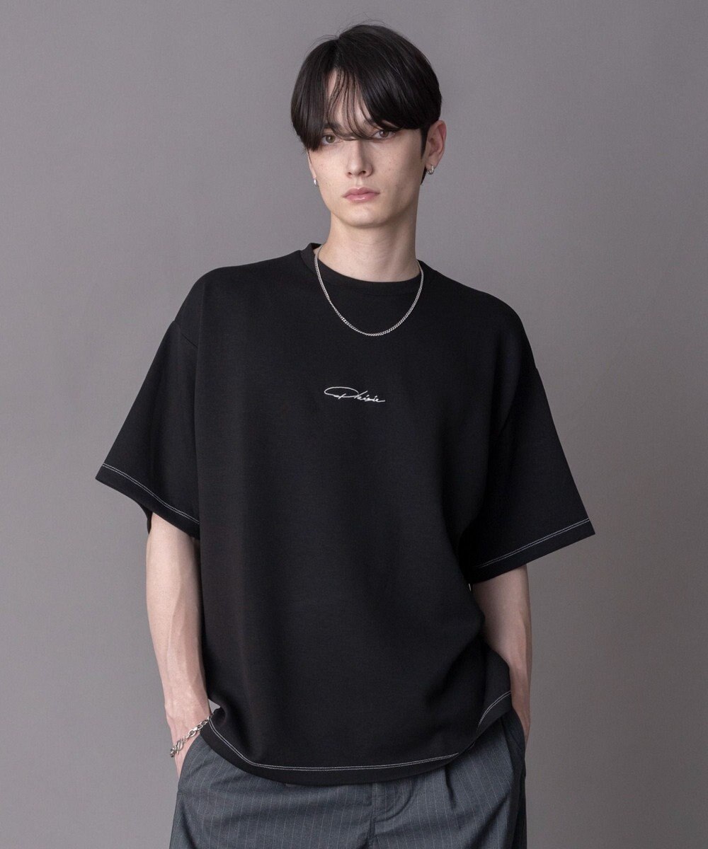 WEGO 【機能T/ユニセックス着用ITEM】カラーステッチワンポイントT（SS） 