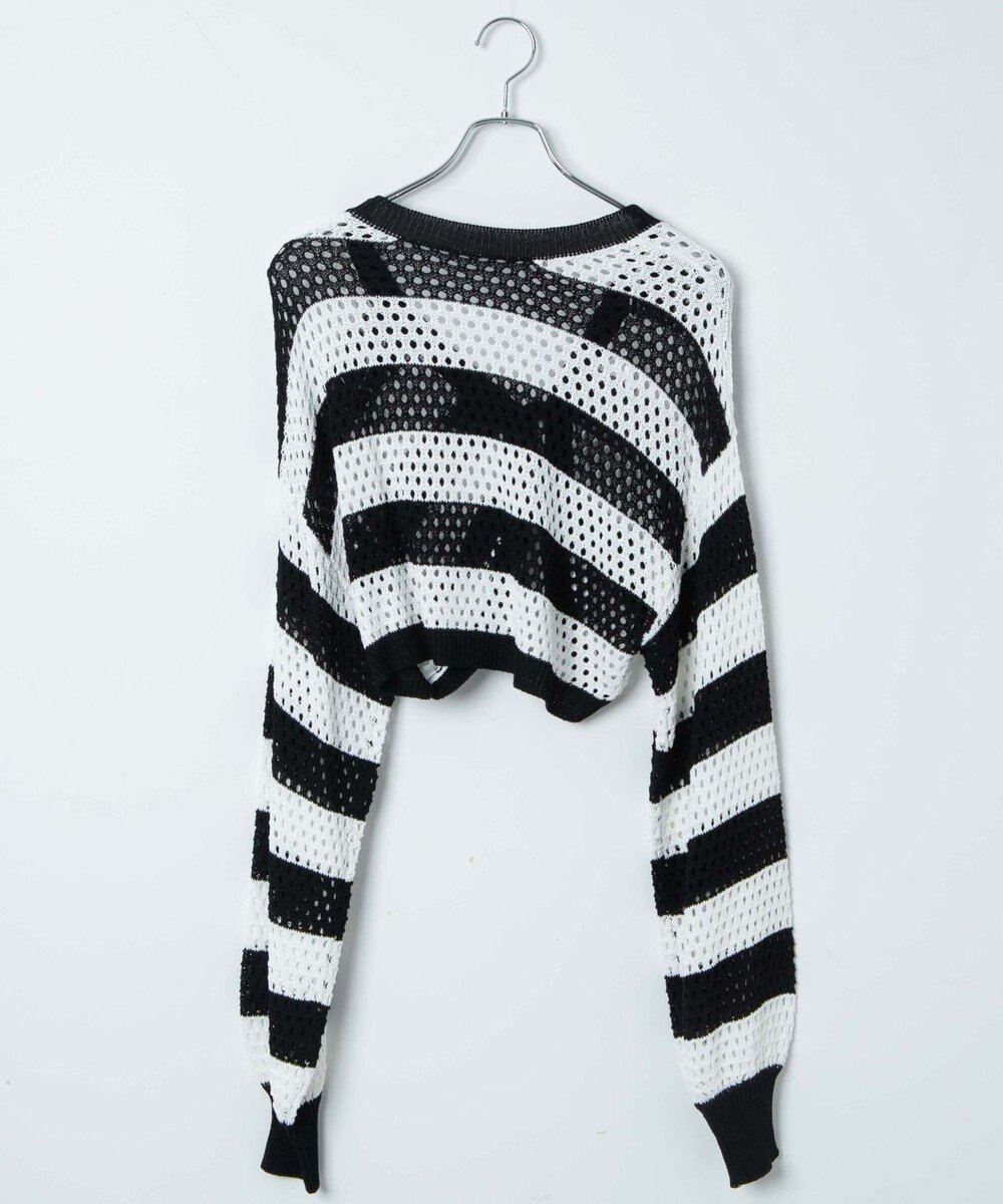 WEGO 【紫外線対策/手洗い可】メッシュリボンボレロ 