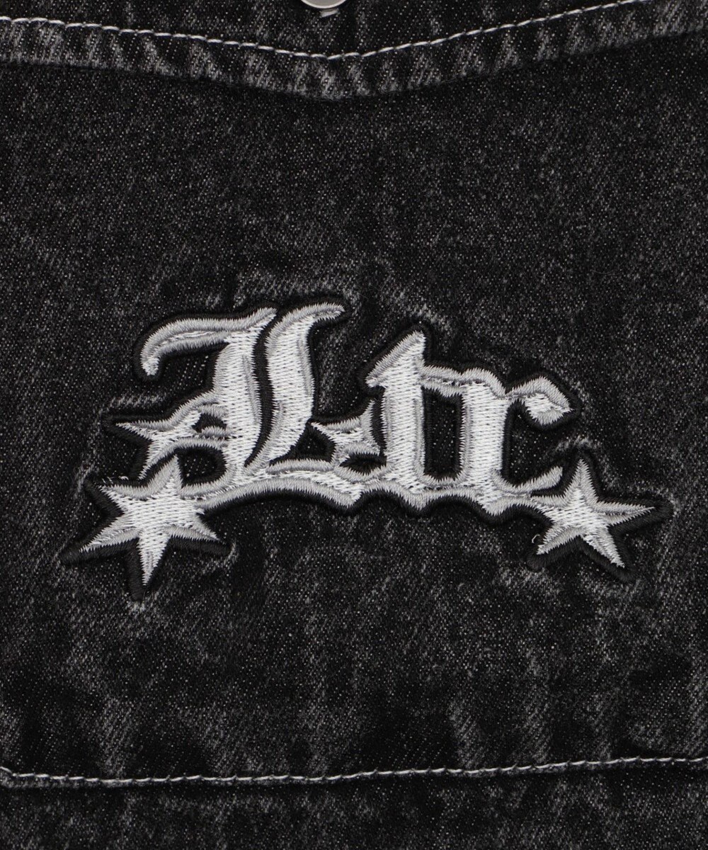 WEGO 【ユニセックス着用ITEM/MLサイズ展開】グラフィックデニムシャツ（LS） 