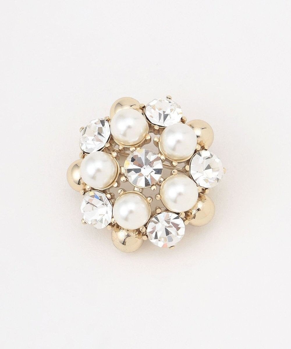 組曲 【好評につき追加販売・2セット】パールビジュー ブローチ 