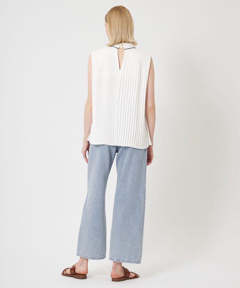 BEIGE， 【WEB限定】PERLE / プリーツブラウス 