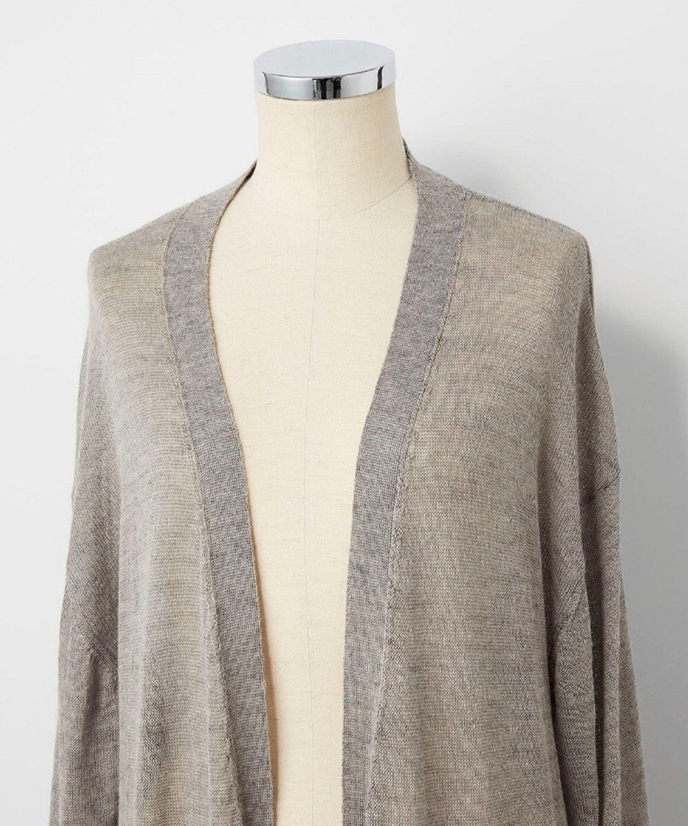 TOQUE 〈大草直子さんアドバイザー〉アルパカシルクニット ロングカーディガン 