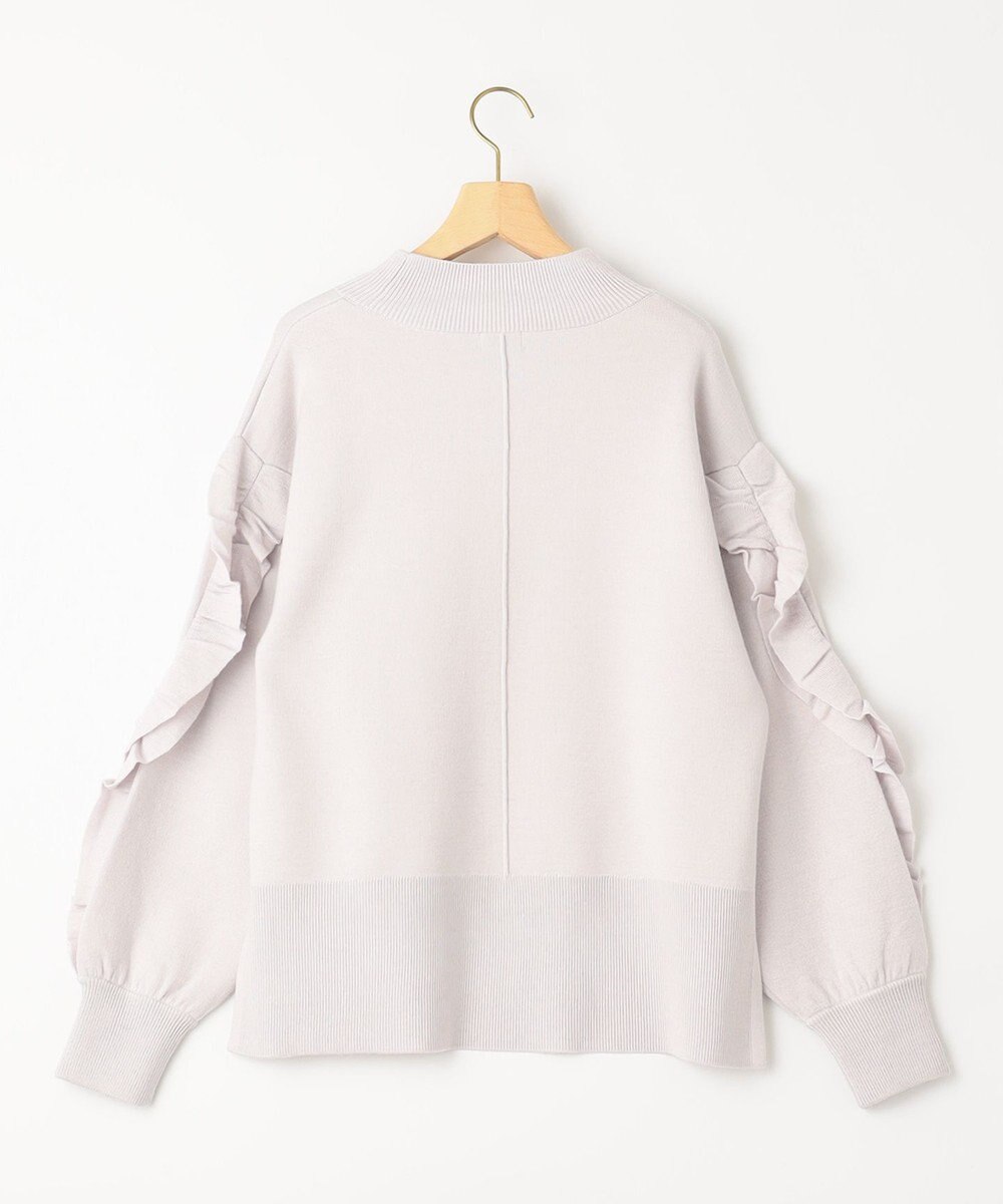 組曲 【WEB限定】袖フリル付きニットプルオーバー 