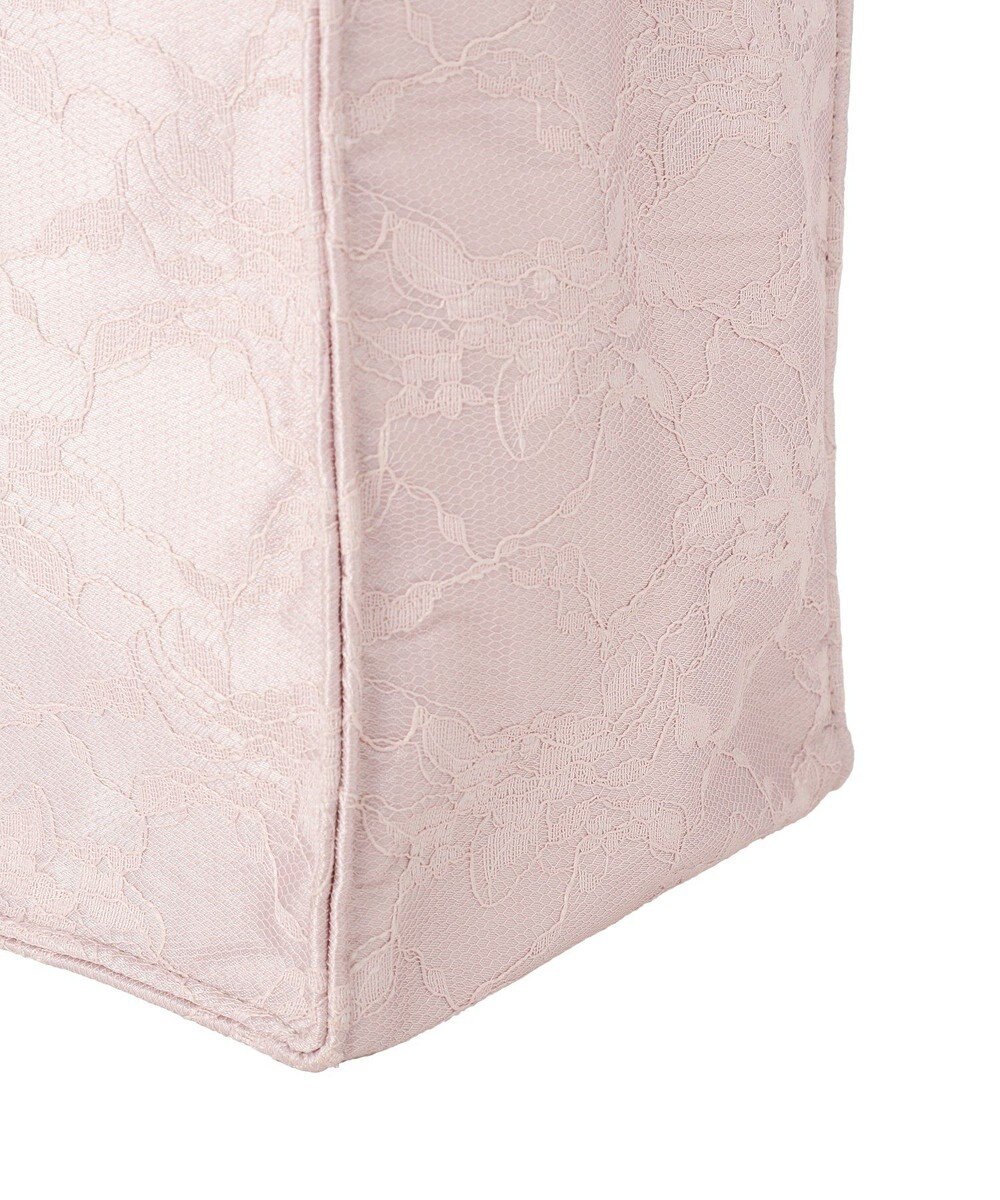 Maison de FLEUR レースフリルハンドルスクエアトートSバッグ 