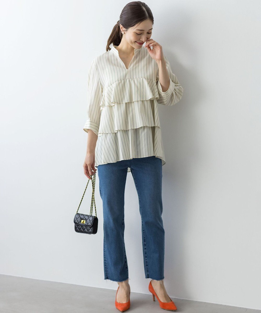 組曲 リヨセルシャーティングティアード ブラウス 