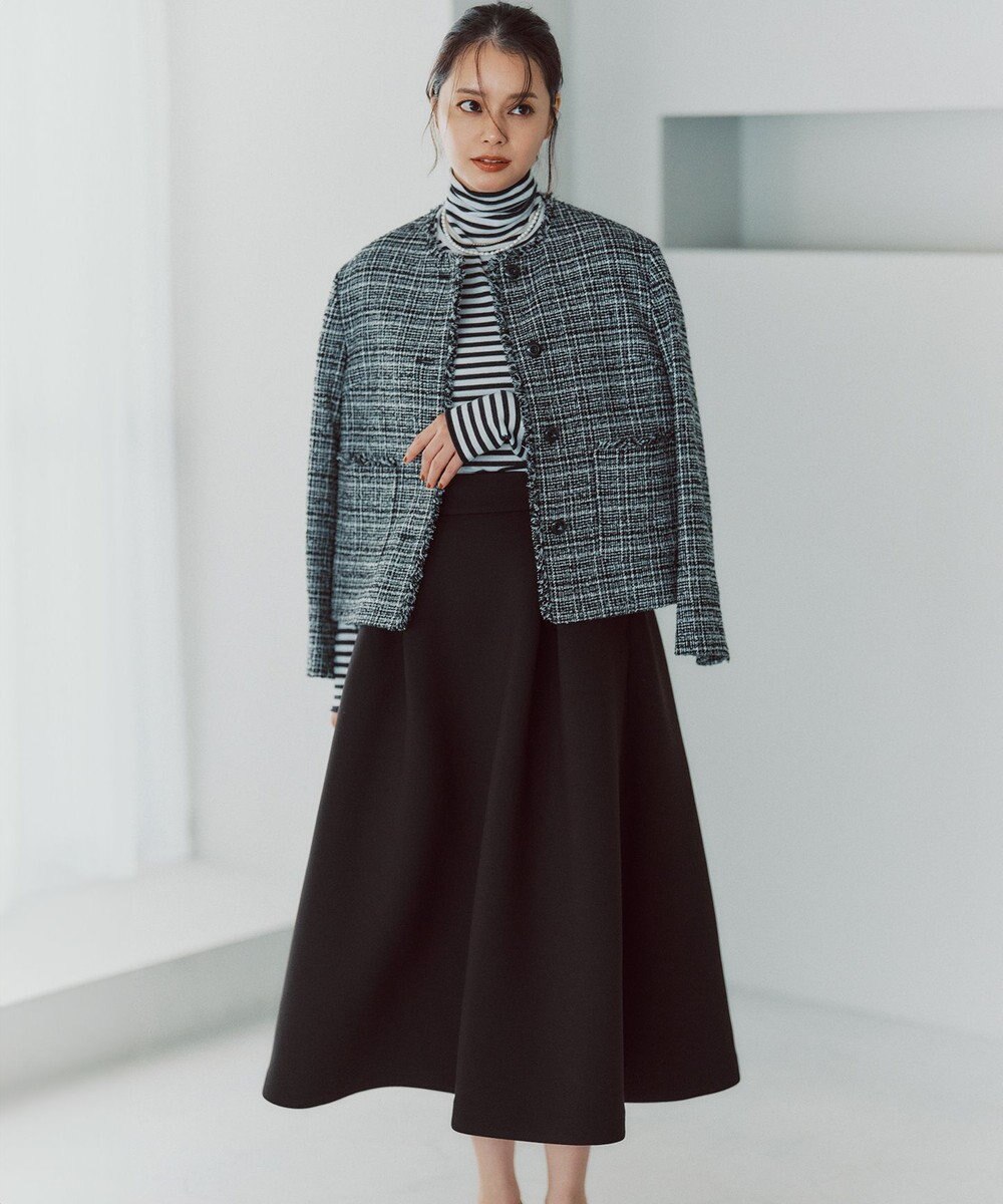 23区 S 【CLASSY.掲載/洗える】スムージーコットン タートルネック ニット 