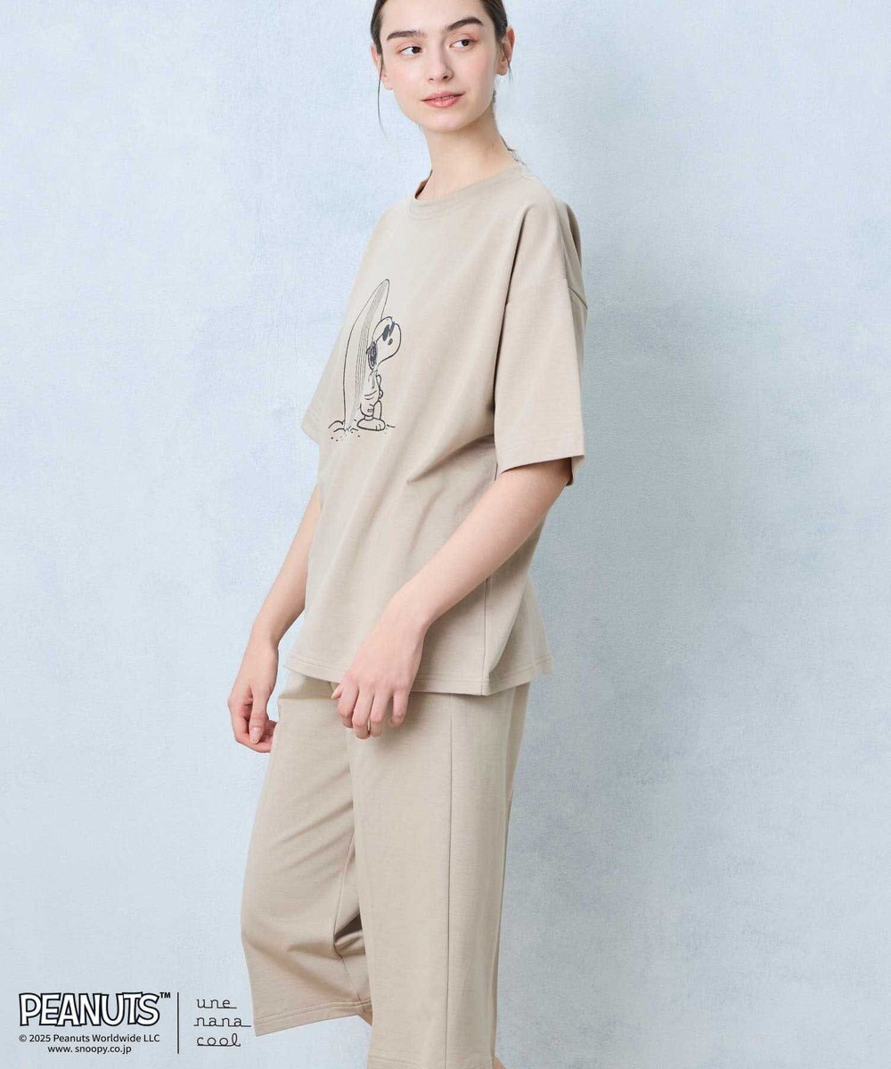 une nana cool 【綿混】やわらか天竺パジャマ PEANUTS × une nana cool 