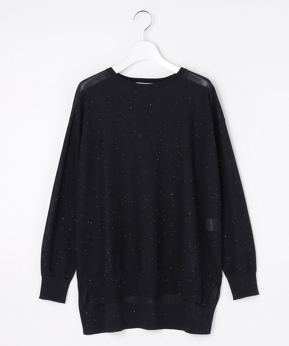 自由区 L ファインゲージスパングルプルオーバー ニット 