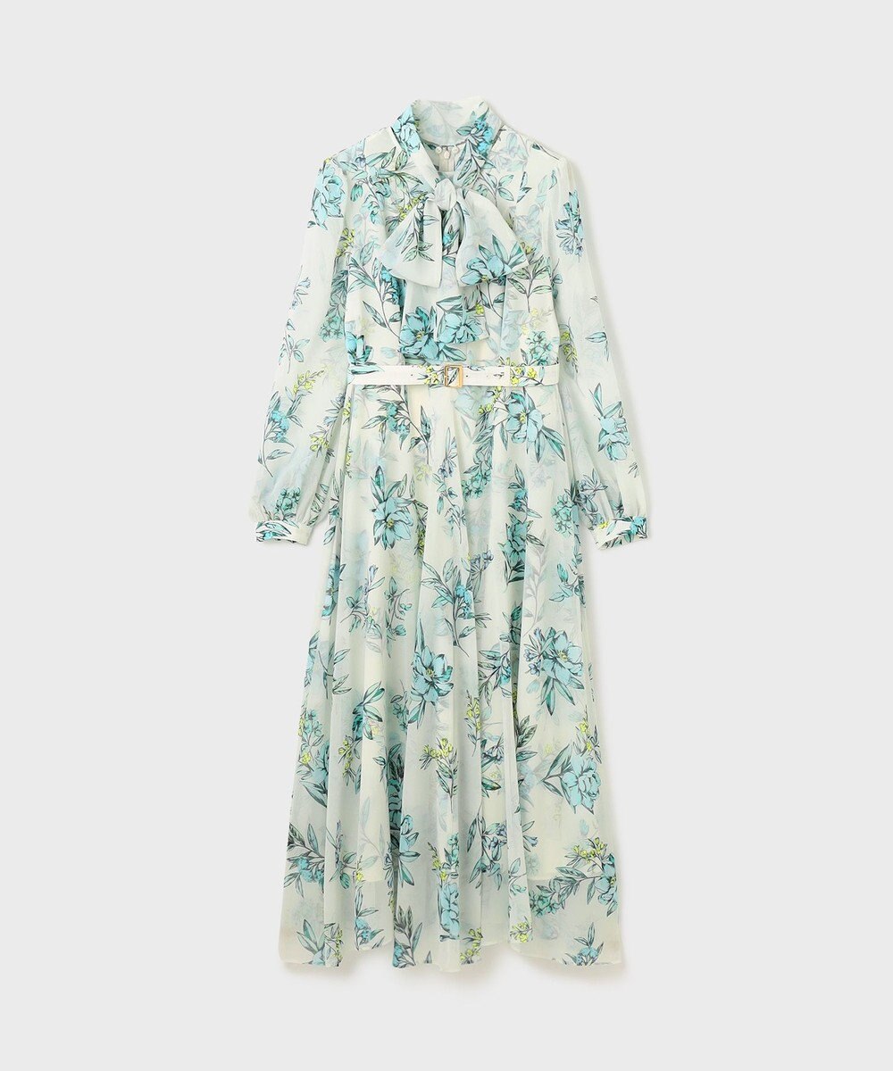 GRACE CONTINENTAL フラワーレイヤーワンピース 