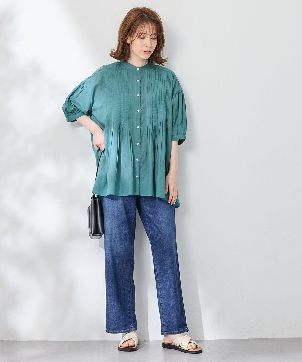 ANY ピンタックブラウス 