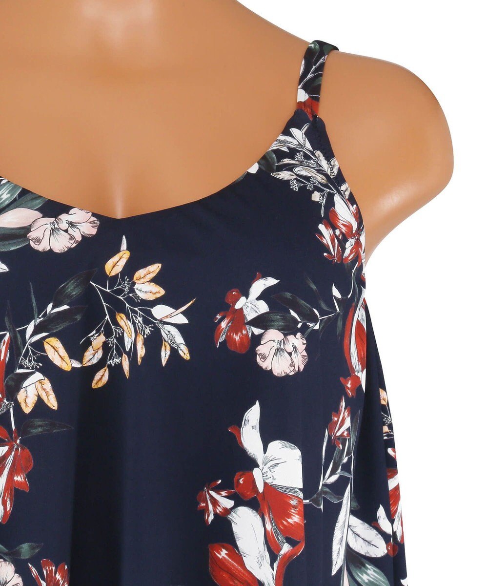 San-ai Resort（三愛水着楽園） 【SALE】ロングパンツセット水着　13L【Coral veil（コーラルヴェール）】 