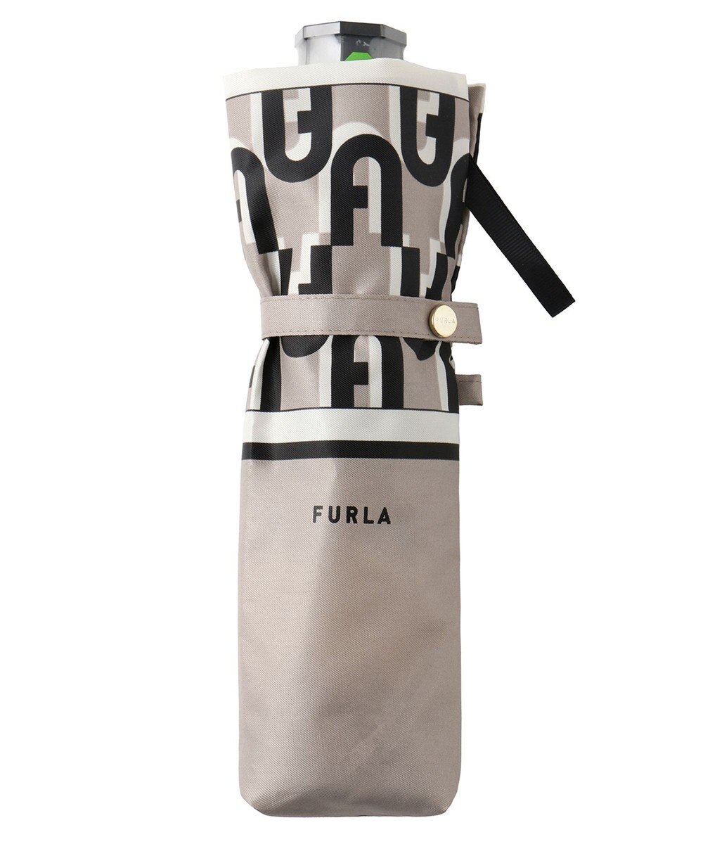 MOONBAT FURLA 折りたたみ傘 アーチロゴ 